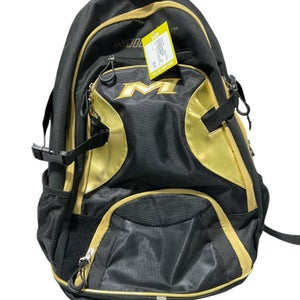 Used Miken BLACK AND GOLD BAG BB/SB Player Carry Bag Black 11834-S000037859