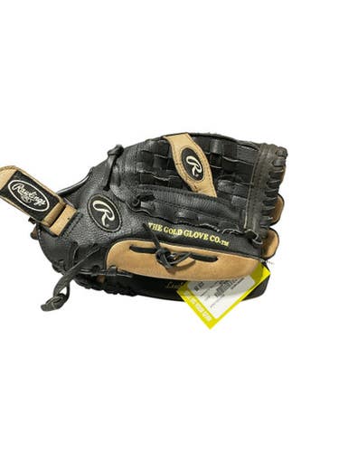 Used Rawlings THE PLAYMAKER RH Throw Fastpitch Gloves Black 13" 11834-S000038035