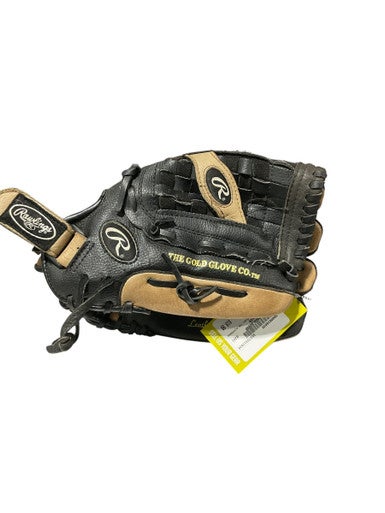 Used Rawlings THE PLAYMAKER RH Throw Fastpitch Gloves Black 13" 11834-S000038035