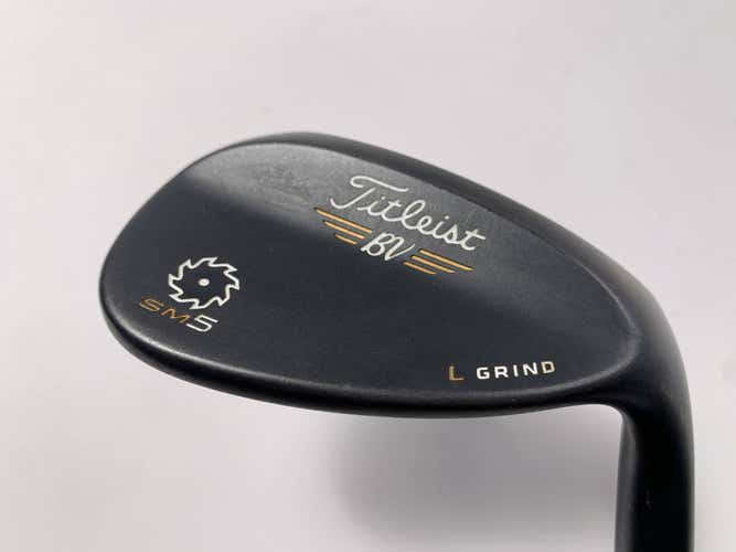 Titleist Vokey SM5 Raw Black Lob Wedge LW 60* 4 L-Grind Wedge Steel Mens RH