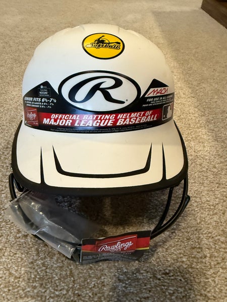 Rawling’s MACH HI-VIZ Softball Batting Helmet with Face Guard