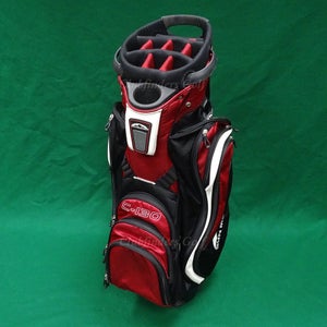 Sun Mountain C-130 14-Way Black/Red/White Golf Cart Bag w/ Raincover