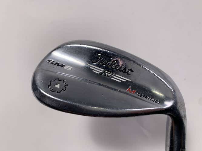 Titleist Vokey SM6 Tour Chrome Lob Wedge LW 60* 8 M-Grind Wedge Steel Mens RH