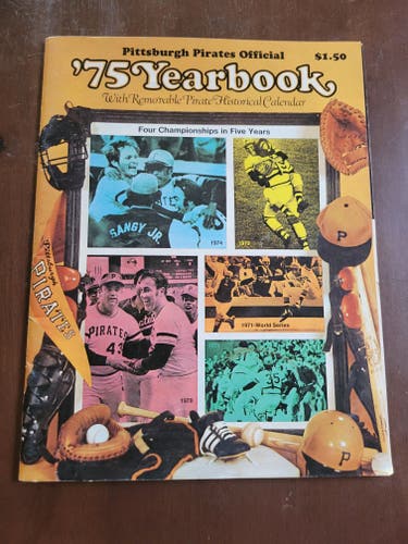 Vintage Pittsburgh Pirates MLB Official 1975 Yearbook