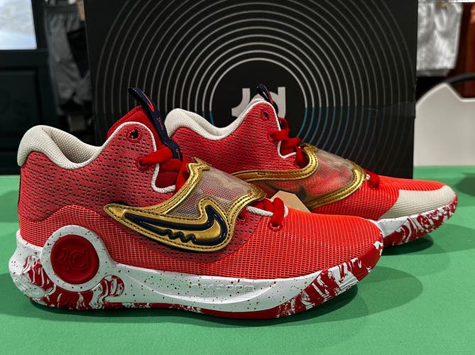 Red Men's Size M 8.0 (W 9.0) Nike KD 5 Trey Shoes (New)