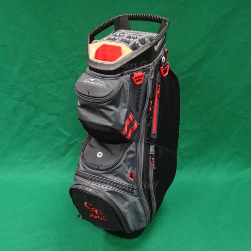 Sun Mountain 2025 C-130 Steel/Black/Red Golf Cart Bag w/ Raincover (No Logo)