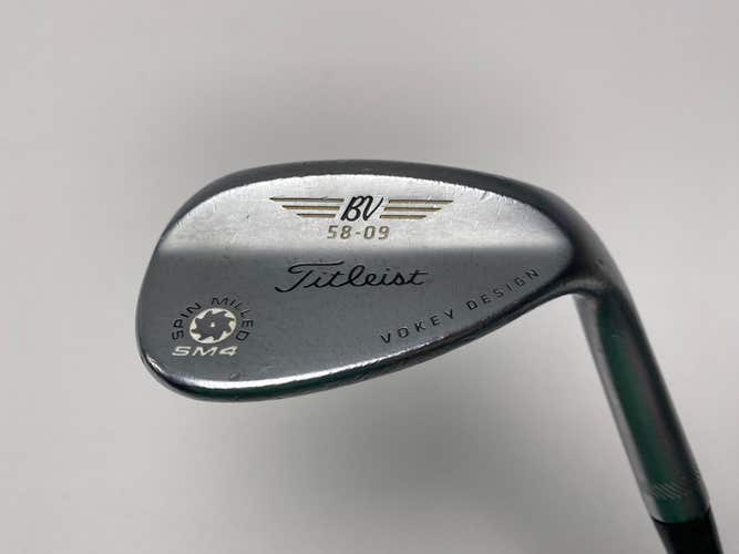Titleist Vokey Spin Milled SM4 Chrome 58* 9 Precision Rifle 5.5 Regular RH