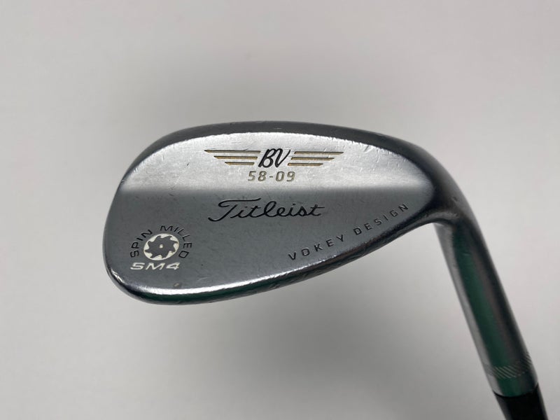 Titleist Vokey Spin Milled SM4 Chrome 58* 9 Precision Rifle 5.5 Regular RH