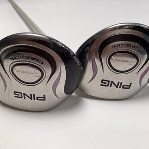 Ping Rhapsody 5 & 7 Fairway Wood Set 22* 26* ULT 129 Ultra Light Ladies RH