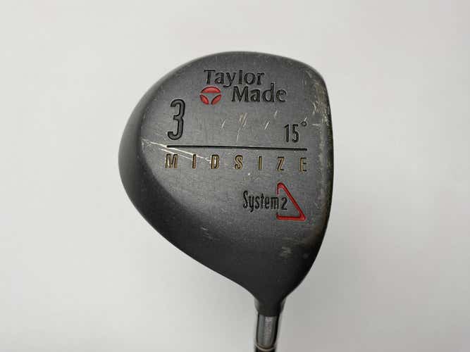 Taylormade Midsize System 2 3 Fairway Wood 15* Dynamic Gold S300 Stiff Steel RH