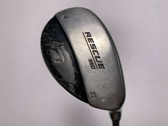 Taylormade Rescue Mid 4 Hybrid 22* Regular Graphite Mens RH Midsize Grip