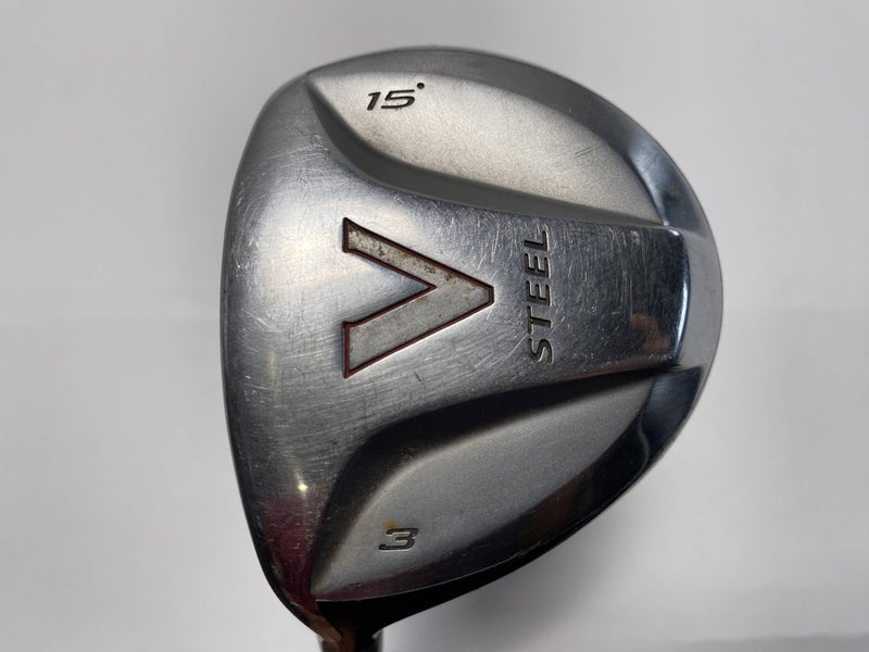 TaylorMade V Steel 3 Fairway Wood 15* Dynamic Gold S300 Stiff Steel Mens LH