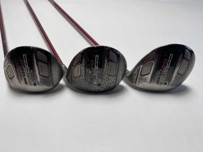 Cobra Baffler T-Rail Wood Set 3 5 7 | 15* 18* 21*  Tour AD G 60g Regular RH