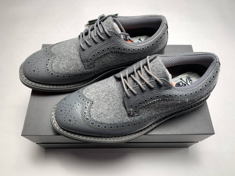 G/FORE Long Wing Gallivanter Golf Shoes Gray Men's SZ 9.5 (G4MF22EF52)