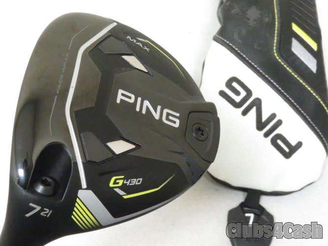 PING G430 Max Fairway 21° 7 Wood Alta CB 65 Slate SR-Flex +HC  LEFT LH Near MINT