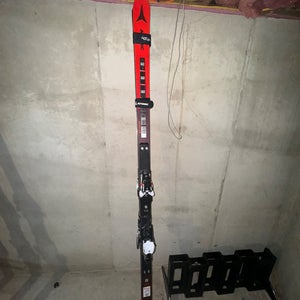 Men's 2022 Atomic 212 cm Racing Redster FIS SG Skis With Bindings Max Din 20 (Used)
