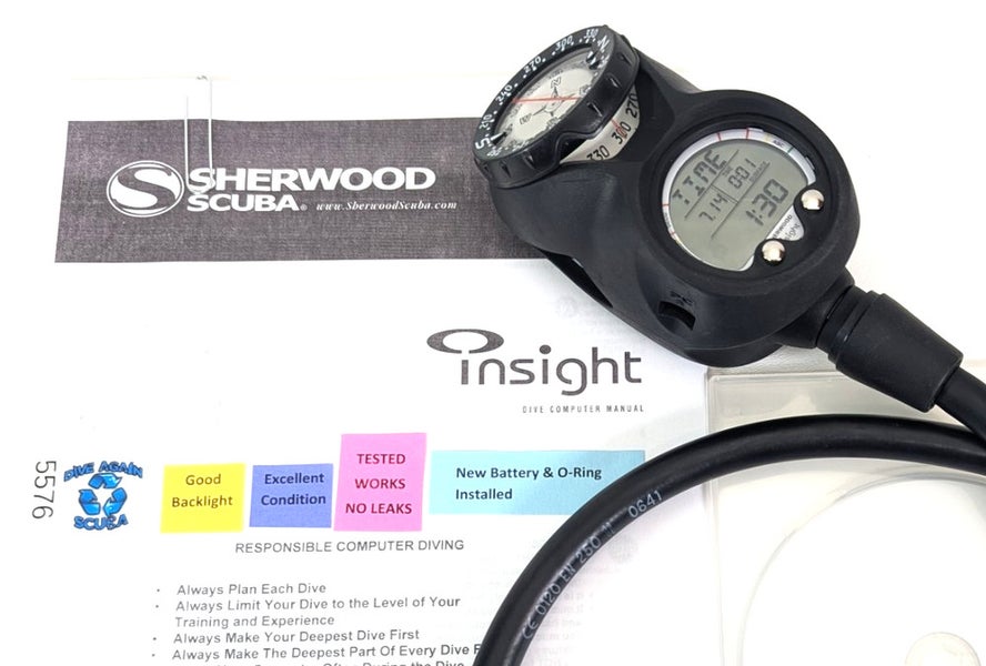Sherwood Insight 3 Gauge Navigator Console Scuba Dive Diving Computer Air Nitrox