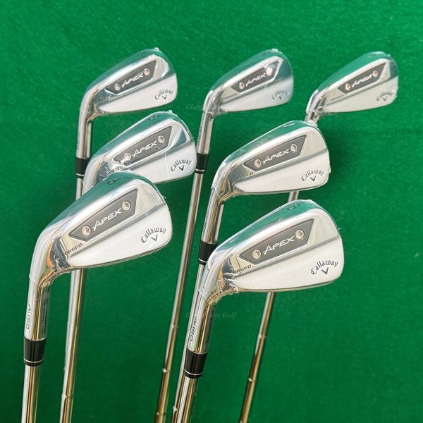 NEW LH Callaway Apex Ai150 Forged 4-PW Iron Set Dynamic Gold S300 Steel Stiff