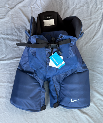 New Senior Medium Nike Bauer Nexus Hockey Pants Pro Stock Team USA Blue