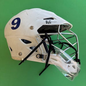 White Adult Goalie Warrior Evo Next Helmet (Small/Medium)