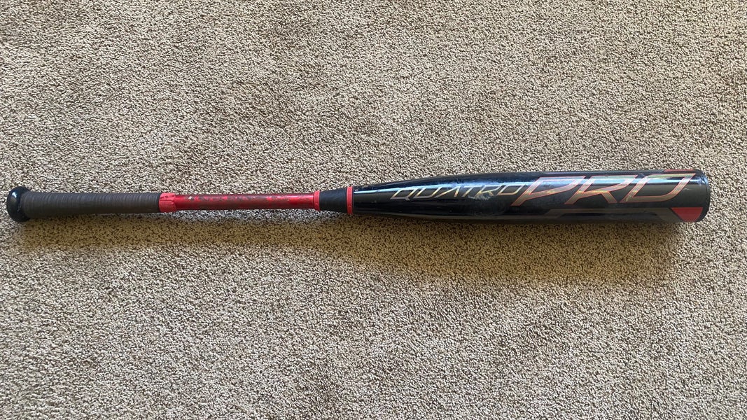 2021 Rawlings Quatro Pro Composite BBCOR Certified Bat (-3) 30 oz 33" (Used)
