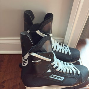 Bauer Impact 75 Hockey Skates Regular Width  12 (Used)