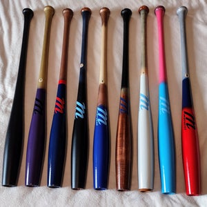 Marucci & Louisville Torpedo/Regular Wood Baseball Bats Blem 31-34" & Half Sizes. CUSTOMIZABLE. NEW!