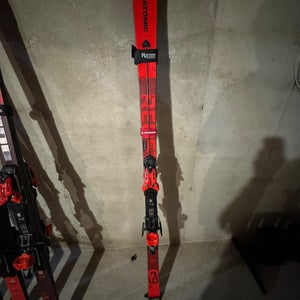 Men's 2021 Atomic 187 cm Racing Redster FIS GS Skis With Bindings Max Din 16 (Used)
