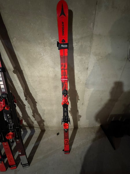 Men's 2021 Atomic 187 cm Racing Redster FIS GS Skis With Bindings Max Din 16 (Used)