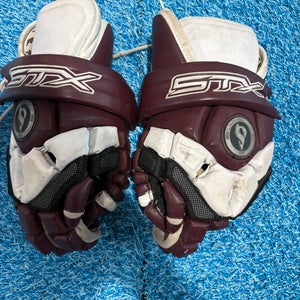 Red STX Ignitor Lacrosse Gloves 13" (Used)