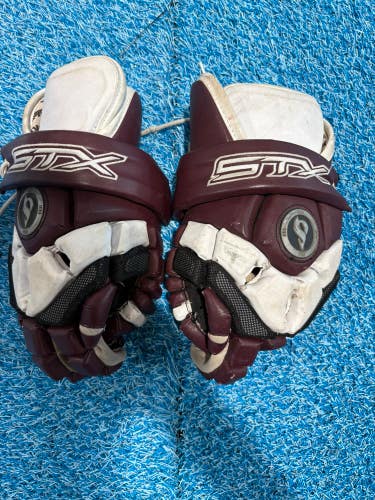 Red STX Ignitor Lacrosse Gloves 13" (Used)