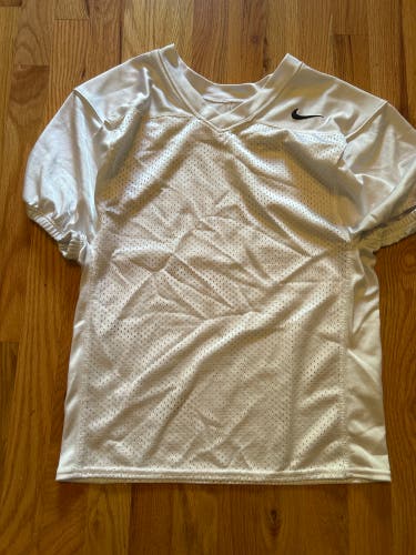 White Small Nike Practice Football Jersey (Used)