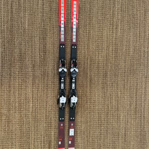 Men's 2022 Atomic 212 cm Racing Redster FIS SG Skis With Bindings Max Din 20 (Used)