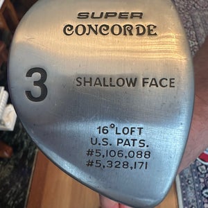Super Concorde Golf Club Fairway Wood 3 Wood w/Paragon Shaft