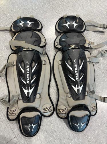 Adult Mizuno Samurai Catcher's Leg Guards 15.5” (Used)