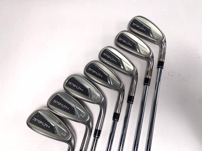 TaylorMade Stealth HD Iron Set 5-PW+GW KBS Max MT 85g Stiff Steel Mens RH
