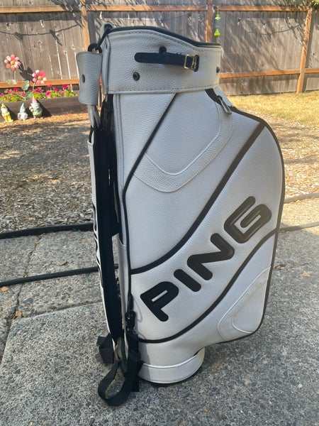Vintage Ping white leather Golf Bag