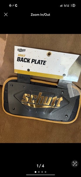 Lot of 10 men’s Schutt football backplates