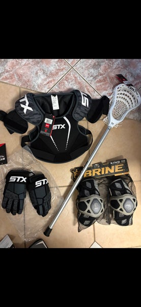 New lacrosse equipment! Meets NOCSAE standards