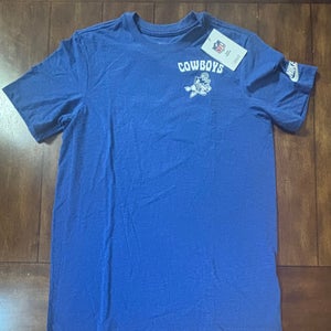 Dallas Cowboys Retro Logo Shirt Nike Tee -Blue - Adult Medium NWT