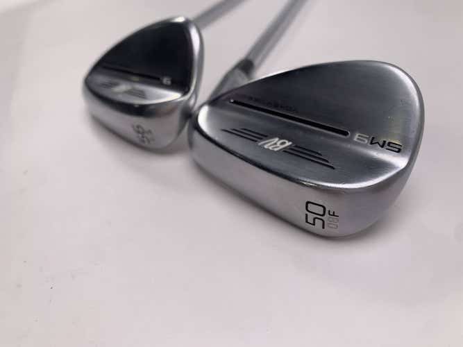 Titleist Vokey SM9 Tour Chrome Wedge Set 50* 8 56* 10 Wedge Steel Mens RH