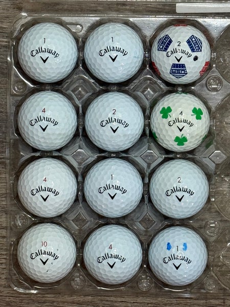 12 Callaway Chrome Soft Golf Balls - 5A MINT CONDITION ONLY