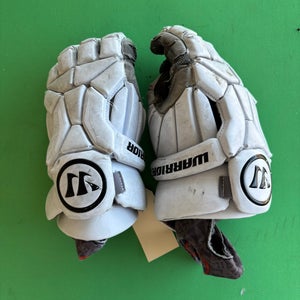 White Warrior Burn Lacrosse Gloves 13"