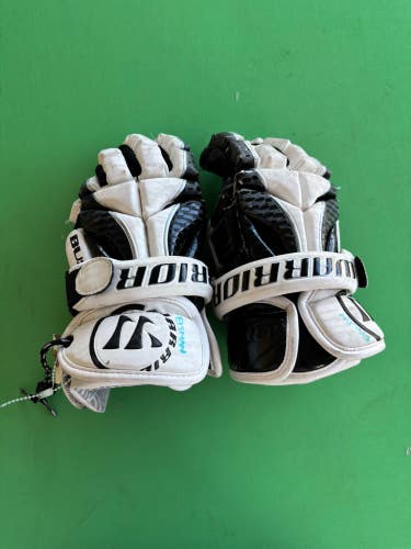 White Warrior Burn Lacrosse Gloves Small