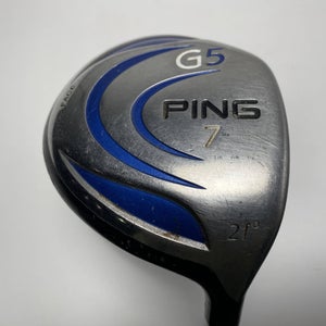 Ping G5 7 Fairway Wood 21* Grafalloy ProLaunch Blue 65g Regular RH