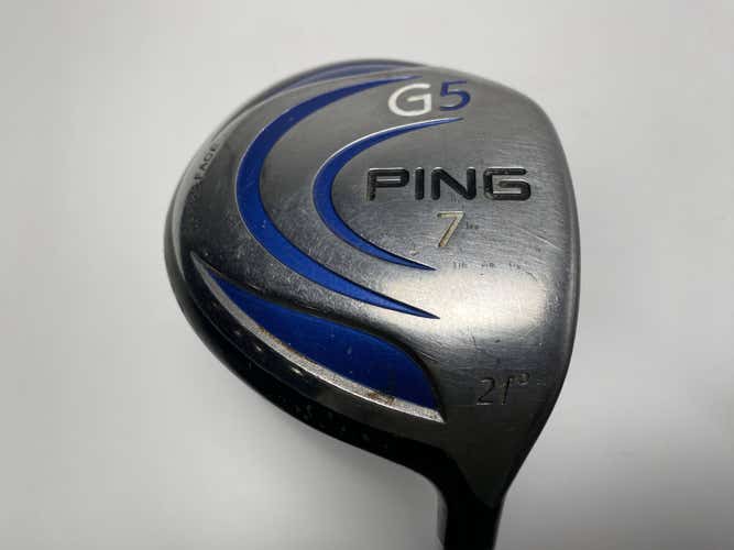 Ping G5 7 Fairway Wood 21* Grafalloy ProLaunch Blue 65g Regular RH