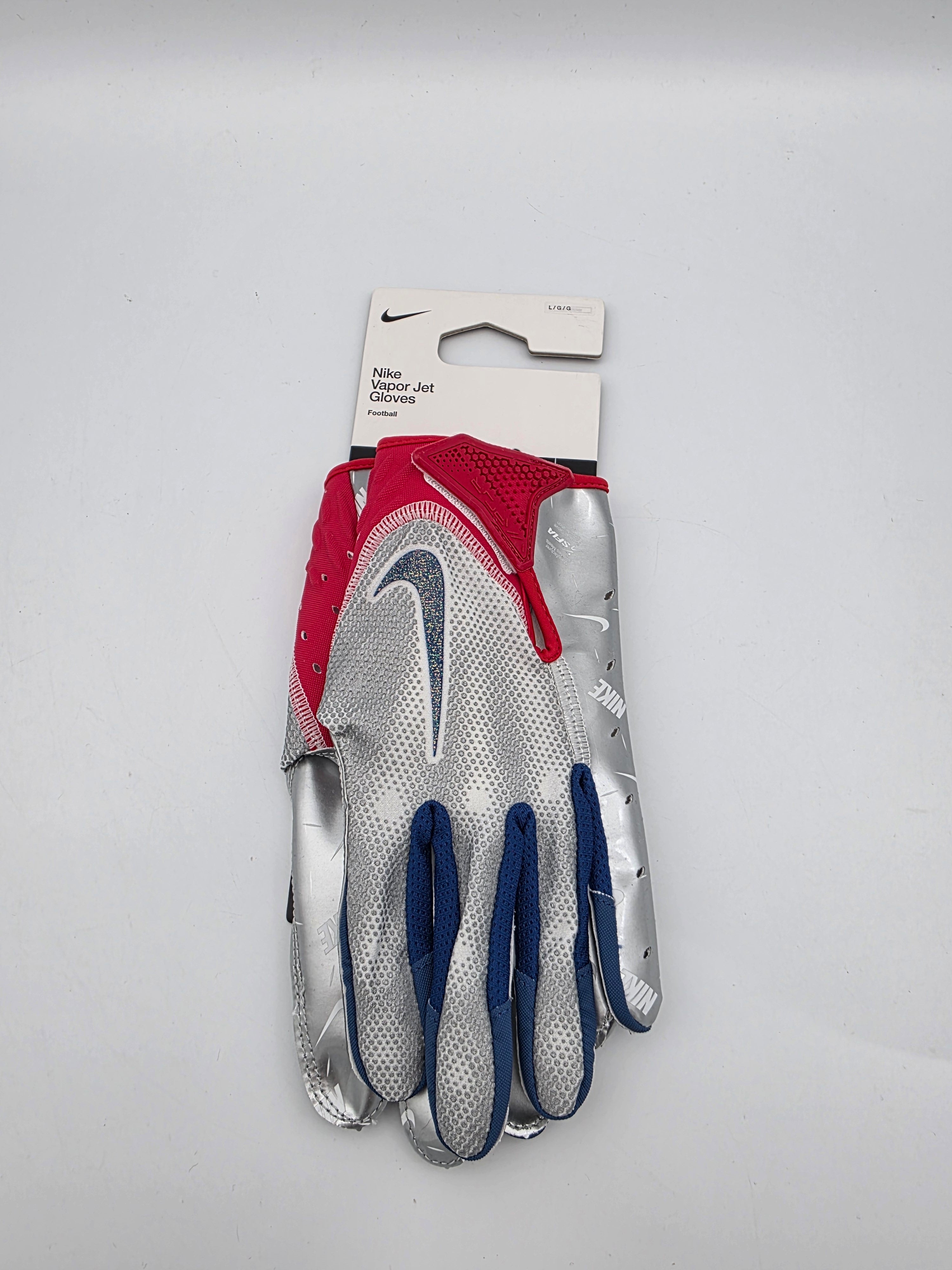 NIKE Vapor Jet 8.0 Energy Football Gloves Gold Green L NWT