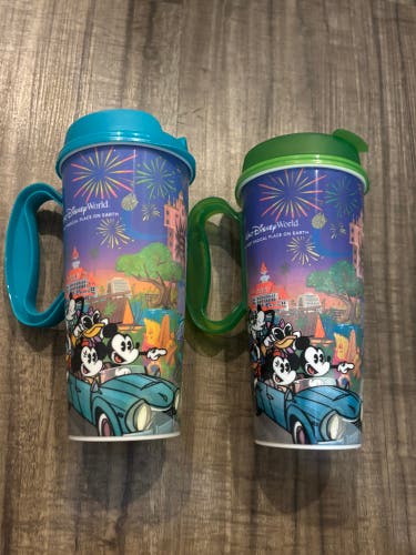 Walt Disney World 2025 Reusable Drink Cups with Lids