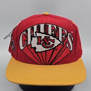 NEW Vintage Kansas City Chiefs NFL Sports Rare Logo 7 Twill Hat Cap Vtg Snapback