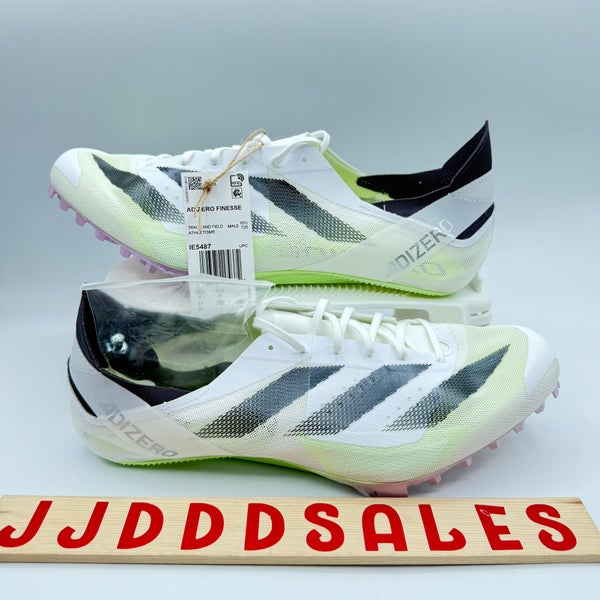 Adidas Adizero Finesse Track Spikes White Green IE5487 Men’s Sz 11 NWT